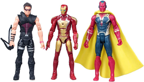 POIUYT Super Hero Series Exclusive Figure Set - 10 Collectible 6.7-Inch Action Figures