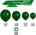 Dark Green Balloons, 106 pcs Hunter Green Pack of 18 12 10 5 Inch Emerald Green Balloons for Party Decorations