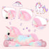 Tezituor 43in Giant Unicorn Plush Toy - Big Rainbow Pink Unicorn Stuffed Animal - Great Birthday Decorations