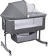 Saterkali 3 in 1 Baby Bassinet | Bedside Sleeper with Storage Basket and