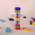 2 Pack Rainmaker Rain Stick Musical Instrument, 8 Inch Rainfall Rattle Tube for Babies and Kids