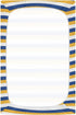 Pigsaly 28x52 inch Crib Sheets White Yellow Blue Stripe Baby Sheet for Standard Crib Mattress Boys Girls Toddler Bed