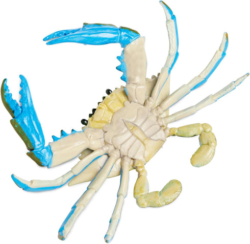 7" 18M+ Safari Ltd. Blue Crab Figurine - Realistic Model Figure - Educational Toy for Boys, Girls, and Kids Ages