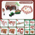 BOLZRA Mini Barn Farm Toys Playset, 66PCS Plastic Animals Figurines and Fence, Farmer Vehicle Toy Truck with Trailer