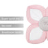 PandaEar Baby Bath Pad for Infant Newborn | Soft Flower Petals for Sink Bathtub Essentials Shower Gift -Pink