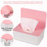 NOVWANG Wipes Dispenser, Baby Wipe Holder, Refillable Container for Bathroom Wipes, Pink