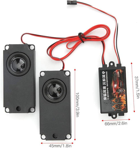 RC Engine Sound Unit Kit, Simulator System with Magnetic Memory Chip for 94123 1/10 Scale RC Car Model