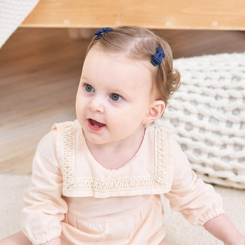 YHXX YLEN Baby Hair Bows for Girls | Mini Fully Lined Grosgrain Ribbon Hair Clips, 100PCS (50 Colors in Pairs)