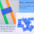 Hopscotch Squares and Ring Games - 11in/15in with 25 Connectors for Kids - Balance Agility Training Obstacle Course