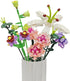 Flower Bouquet Building Set for Adults - Artificial Flowers with Lily and Carnation - 514 Pcs Romantic Gifts