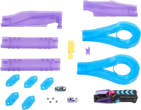 Playset 600+ Hyper Burst Jump Strike | Race and Battle! | Customizable Race Track & Micro Scale Cars | Over MPH Scale