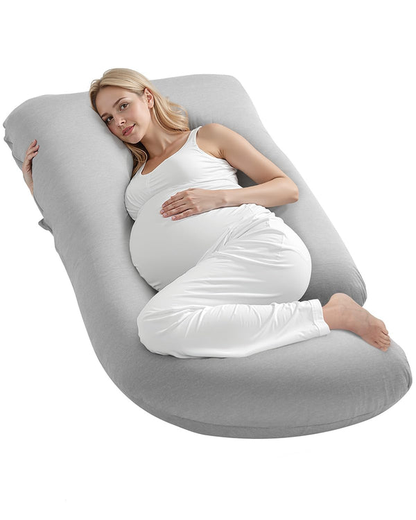 VEVOR Pregnancy Pillow, G-Shaped Maternity Pillow for Sleeping, Full-Body Support Pillow with