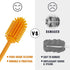 Silicone Bottle Cleaner with Long Handle, 12.5" Water Bottle Cleaning Brush for Baby Bottles, Hydro Flask, Sports