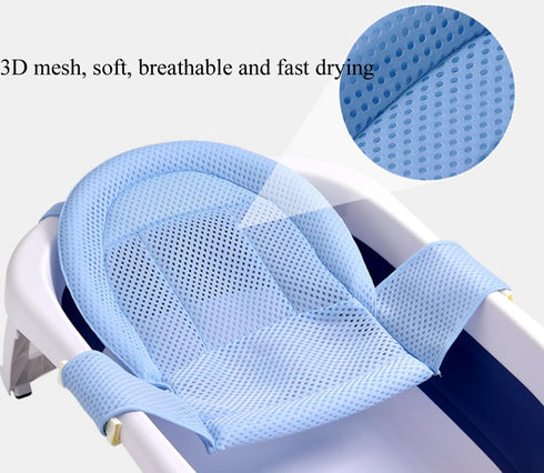Adjustable Universal Baby Bath Support, Non-Slip Infant Bathtub Shower Net, Quick Drying Bath Sling for Toddler