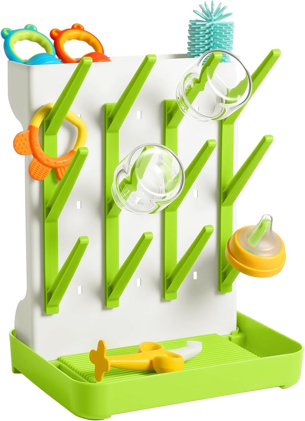 MeCids Baby Bottle Drying Rack, Vertical Standing Bottle Dryer Rack Holder, Space