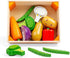 Set Bigjigs Toys Wooden Vegetable Crate - Role Play Food