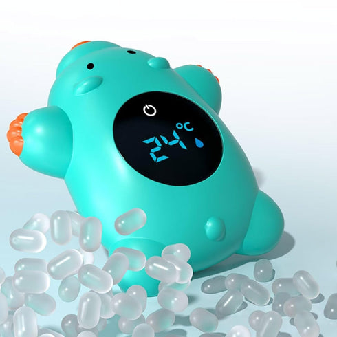 MENGLANSI Smart Bear-Shaped Floating Fast-Reading Accuracy with Color-Changing Alerts for Newborn Bathwater Testing