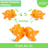 Dinosaur Letters Matching Game, 26 Double-Sided ABC Alphabet Match, Montessori Educational Toy for Kids 1-5 Years