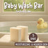 5 (3.5 oz Fragrance Free Baby Bar Soap for Sensitive Skin | Unscented Natural soap bar for toddlers kids adults