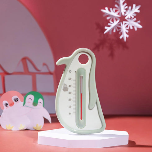 ibasenice Penguin Shaped Bath Thermometer for Tub, Cartoon Floating Water Temperature Gauge, Safe Newborn Bath
