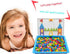 CDDLR 592Pcs Jigsaw Puzzle - Mix Colour Mushroom Nails Pegboard Educational Building Bricks for Kids