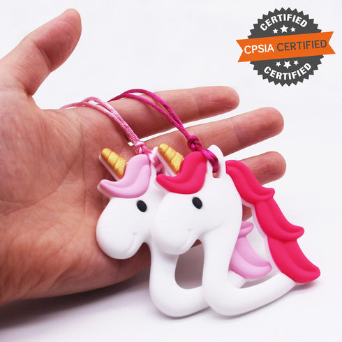 Xtra Tough Chew Necklace for Kids Girls - Chewing Necklace Teething Necklace Teether Necklace Chew Toys Teething Toys