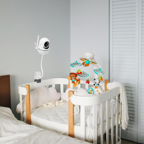 Flexible Baby Monitor Clip Clamp Mount, Compatible with HelloBaby and ANMEATE Cameras, No Tools Required