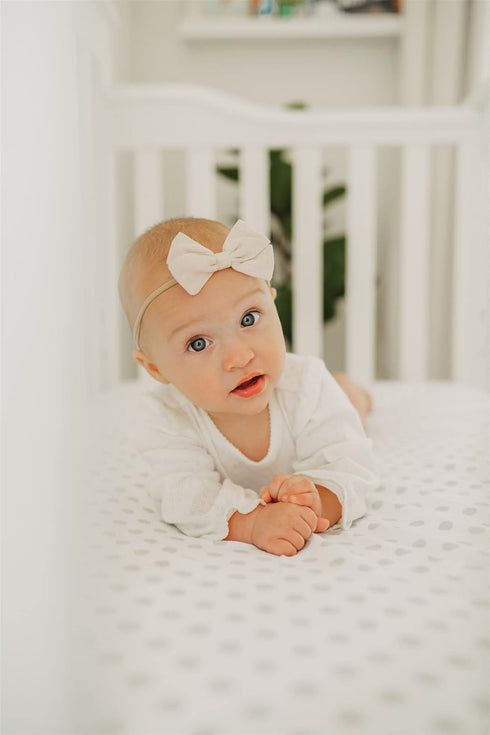 3 Pack Set 100% Pack NODNAL CO. Fitted Gray Mini Crib n Play Playard Portable Crib Sheets - OEKO-TEX Cotton Baby