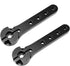 Nuofany 2pcs 56mm 25T 30-100CC 1/10 SCX10 Servo Horn Metal Metal Servo Arm Extension Servo Horn for Balsa Airplanes RC