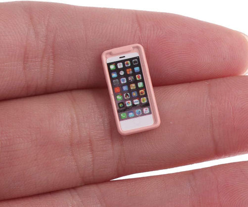 7Pcs Dollhouse Mini Mobiles Phones Scene Miniatures Cell Phones Metal Simulation Cellular Phone Doll Phones Telephones Model Play Scene DIY 1/12 1/6 Scale Dolls House Decor Kid Pretend Toys