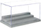 Minifigure Display Case for Action Figures, Dustproof Acrylic Storage Box with 3 Movable Steps for Collection