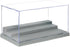 Minifigure Display Case for Action Figures, Dustproof Acrylic Storage Box with 3 Movable Steps for Collection