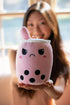 Original Boba Tea Reversible Plush, Happy to Mad Boba