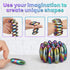 Putty(20PCS) Rattle Snakes Magnetic Eggs, Fidget Toy Hematite Magnet for Adults, Fridge Magnets Oval Rocks