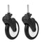 Baby Stroller Rubber Wheel Accessory - Compatible with Most Kids Carriages, Includes
