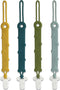 Pacifier Clip MOBU 4 Pack Silicone Pacifier Clips Holder for Baby Boy