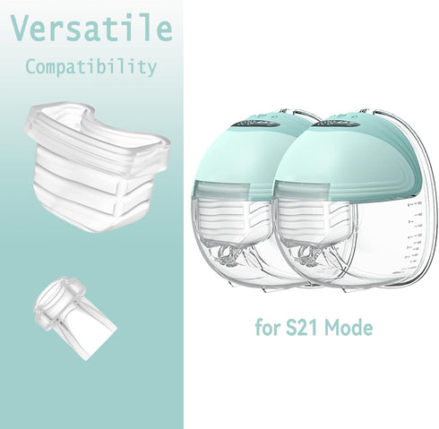 6pcs, Mommed S21 S18/S19, Duckbill Valve Silicone Diaphragm Suitable for Breast Pump, Compatiable with Missaa Mumgaroo
