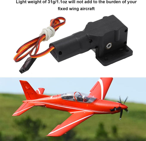 Oumefar Electric Retractable Landing Gear for 1.1M RC Plane, Durable Safe Accessories for Fixed Wing Aircraft