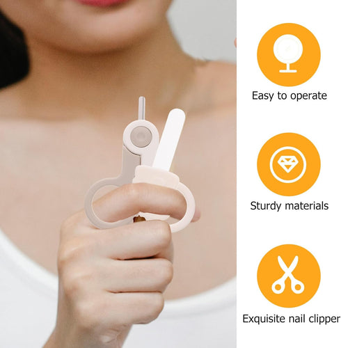 Set Trimmer Nail Clippers and Scissors for Newborns and Safe Stainless Steel Nail with Filing Stick Manicure Grooming