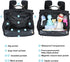 Clearworld Diaper Bag Backpack, Quilted Travel Diaper Bags for Baby Girl & Boy, Waterproof Stylish, Black
