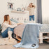 Fastasticdeals Custom Embroidery Nursery Bedding Baby Blankets for Boys & Girls Penguin