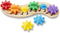 Melissa & Doug Rainbow Caterpillar Gear Toy - 6 Interchangeable Gears for Toddlers and Babies