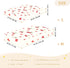 CZXW 52" 28" Cherry Floral Pattern Crib Sheets Fitted x Natural Cotton Soft & Breathable for Baby Crib Mattress