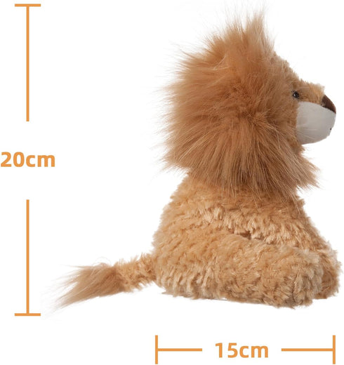 Apricot Lamb Toys Plush Yellow Lion Stuffed Animal, Soft Cuddly, Perfect for Child (8 Inches)