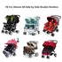 EZTongPin Rain Cover for Double Stroller,Universal Size Weather Shield for Side by Side Double Baby Stroller.