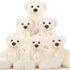 MorisMos Small Teddy Bear Bulk, 6 Packs 14" Teddy Bear Plush Toys for Kids, Girls, Birthday Wedding Party, Cream