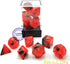 Bescon Two-Tone Glow-in-The-Dark Polyhedral Dice Set, Luminous RPG Dice Set d4 d6 d8 d10 d12 d20 d% Brick Box Pack
