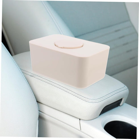 VOSAREA Wet Tissue Box Cover Sealed Silicone Wipe Holder for Home Car Retro Tissue Container Stylish Functional