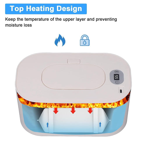 USB Baby Wipe Warmer - Large Capacity Constant Temperature Storage Box