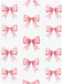 CZXW 52" 28" Pink Bows Ribbons Crib Sheets Fitted x Natural Cotton Soft & Breathable for Baby Crib Mattress